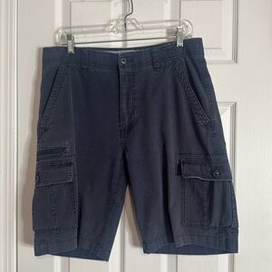 Wear First Cargo Shorts Mens 34 Blue Utility Work Wear Pockets Construction